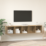 Set dulap TV 2 pcs stejar artizanal 37 x 37 x 142.5 cm GartenMobel Dekor
