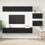 Bibliotecă TV 8 pcs Stejar negru 60 x 30 x 30.5 cm GartenMobel Dekor