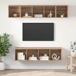 Set comodă TV 4 pcs stejar artizanal 37 x 37 x 142.5 cm GartenMobel Dekor