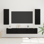 Set comodă TV 5 pcs Stejar negru Mediu 30.5 x 30 x 90 cm GartenMobel Dekor