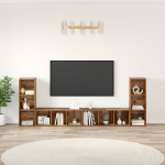 Cabinet TV 4 pcs Lemn vechi 37 x 35 x 107.5 cm Lemn stratificat GartenMobel Dekor