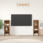 Set comodă TV 2 pcs Lemn vechi 107 x 35 x 37 cm Lemn compozit GartenMobel Dekor