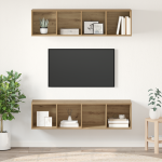 Set comodă TV 2 pcs stejar artizanal 37 x 37 x 142.5 cm GartenMobel Dekor