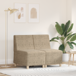 Fotoliu 2 pcs Gri deschis 55 cm Piele ecologică de suede GartenMobel Dekor