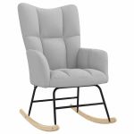 Scaun balansoar din stofă gri nor GartenMobel Dekor