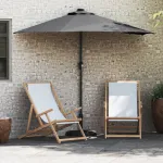 Parasol de Grădină Antracit 294 x 150 x 223 cm țesătură GartenMobel Dekor