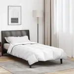 Duvet de iarnă Alb 140 x 220 cm Poliester piersiciu de 105gsm GartenMobel Dekor