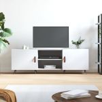 Comodă TV, alb, 150x30x50 cm, lemn compozit GartenMobel Dekor