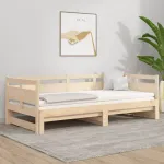 Pat de zi extensibil, 2x(90x190) cm, lemn masiv de pin GartenMobel Dekor