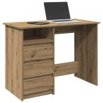 Birou, stejar artizanal, 102x50x75 cm, lemn compozit GartenMobel Dekor