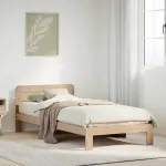 Cadru de pat fără saltea, 90x200 cm, lemn masiv pin GartenMobel Dekor