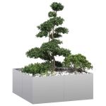 Jardinieră 100x100x40 cm oțel galvanizat GartenMobel Dekor