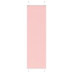 Jaluză plisată roz 60x200 cm Lățime țesătură 59,4cm poliester GartenMobel Dekor