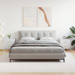 Noptiere, 2 buc., alb, 40x35x47,5 cm, lemn compozit GartenMobel Dekor