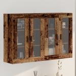 Cabinete Montate pe Perete 2 buc Lemn Vechi 69.5x34x90 cm Lemn Prelucrat GartenMobel Dekor