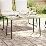 Masă de Grădină Natural 80 x 40 x 45 cm Rattan poli GartenMobel Dekor