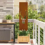 Panou Decorativ de Grădină Ruginit 32 x 140 cm GartenMobel Dekor