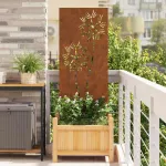 Panou Decorativ de Grădină Ruginit 50 x 140 cm GartenMobel Dekor