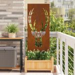 Panou Decorativ de Grădină Ruginit 50 x 140 cm GartenMobel Dekor