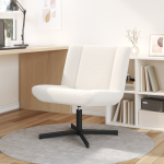 Scaun Accent Crem Țesătură Mediu Ergonomic Scaun Accent GartenMobel Dekor