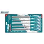 TOTAL - SET 5 PILE  8'' - 200MM - OTEL T12 PowerTool TopQuality