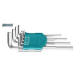 TOTAL - SET 9 CHEI IMBUS HEXAGONALE: 1.5-10MM, CR-V - EXTRA LUNG (INDUSTRIAL) PowerTool TopQuality