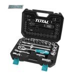 TOTAL - TRUSA DE CHEI TUBULARE 1/2 CU ANTRENOR 25 PIESE (INDUSTRIAL) PowerTool TopQuality