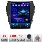 Navigatie Hyundai Santa Fe 2012-2018 tip tesla radio gps internet 4 Core carplay android auto 4+64 Incell Display kit-tesla-209+EDT-E220-RK CarStore Technology