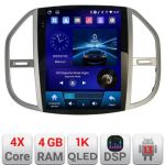 Navigatie Mercedes Vito 2016- tip tesla radio gps internet 4 Core carplay android auto 4+64 Incell Display kit-tesla-068+EDT-E220-RK CarStore Technology