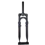 Furca MD-711X 24", gat 1-1/8, lungime gat 170mm, Negru mat-sticker rosu Ultimate FactoryBikes