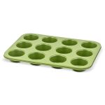 Tava de copt pentru 12 briose ZASS Gourmet, ZG-BW 01 culoare Verde ProDesign DailyAppliances