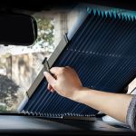 Parasolar auto retractabil de tip "Acordeon", dimensiune 70 x 150 cm FAVLine Selection