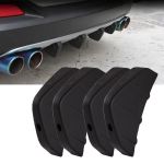 Set 4 ornamente Tuning tip "SPLITTER" pentru bara spate, culoare Neagra FAVLine Selection