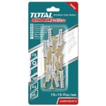 TOTAL - SET DIBLURI CU SURUBURI - ST4.0X40MM - DIBLU-6X30MM - 15 BUC PowerTool TopQuality