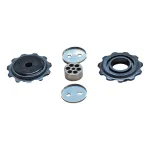 05-09 X9 Rear Derailleur Pulley Kit - Silver-Black Ultimate FactoryBikes