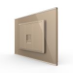 Priza Telefon LIVOLO cu Rama din Sticla SmartElectro IntelligentHouse