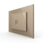 Priza Telefon LIVOLO cu Rama din Sticla SmartElectro IntelligentHouse