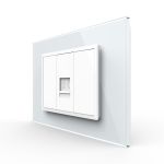 Priza Telefon LIVOLO cu Rama din Sticla SmartElectro IntelligentHouse