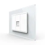 Priza Telefon LIVOLO cu Rama din Sticla SmartElectro IntelligentHouse