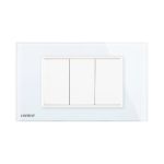 Priza blank - goala Livolo cu rama din sticla - standard italian SmartElectro IntelligentHouse