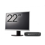 Pachet Calculator Refurbished HP EliteDesk 800 G2 Mini PC, Intel Core i7-6700T 2.80 - 3.60GHz, 8GB DDR4, 256GB SSD + Monitor 22 Inch + Windows 10 Home NewTechnology Media