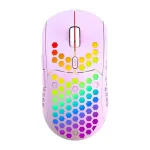 Mouse Nou IBLANCOD BL110, 3200dpi, 5 Butoane, RGB, Violet, Wireless NewTechnology Media