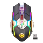 Mouse Nou pentru Gaming, E-Sports A5, 1600dpi, 7 Butoane, RGB, Wireless NewTechnology Media