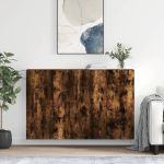 Dulapuri montate pe perete, 2 buc, stejar afumat, 69,5x34x90 cm GartenMobel Dekor