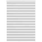 Jaluzea tip zebra gri deschis lățime țesătură 160,9cm poliester GartenMobel Dekor