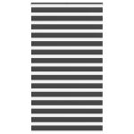 Jaluzea tip zebra neagră lățime țesătură 125,9 cm poliester GartenMobel Dekor