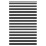 Jaluzea tip zebra neagră lățime țesătură 140,9 cm poliester GartenMobel Dekor