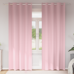 Perdele cu perdele 2 pcs Roz bebeluș 225 x 140 cm Poliester GartenMobel Dekor