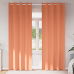 Perdele cu perdele 2 pcs Terracota 225 x 140 cm Poliester GartenMobel Dekor