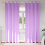 Perdele cu perdele 2 pcs Violet 260 x 140 cm Poliester GartenMobel Dekor